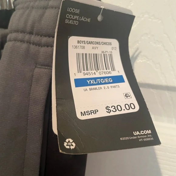 Boys Under Armour Casual Pants. - Picture 3 of 3